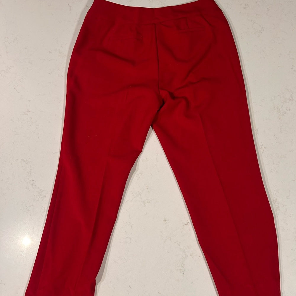 Vibrant Red Trousers - Picture 2 of 3
